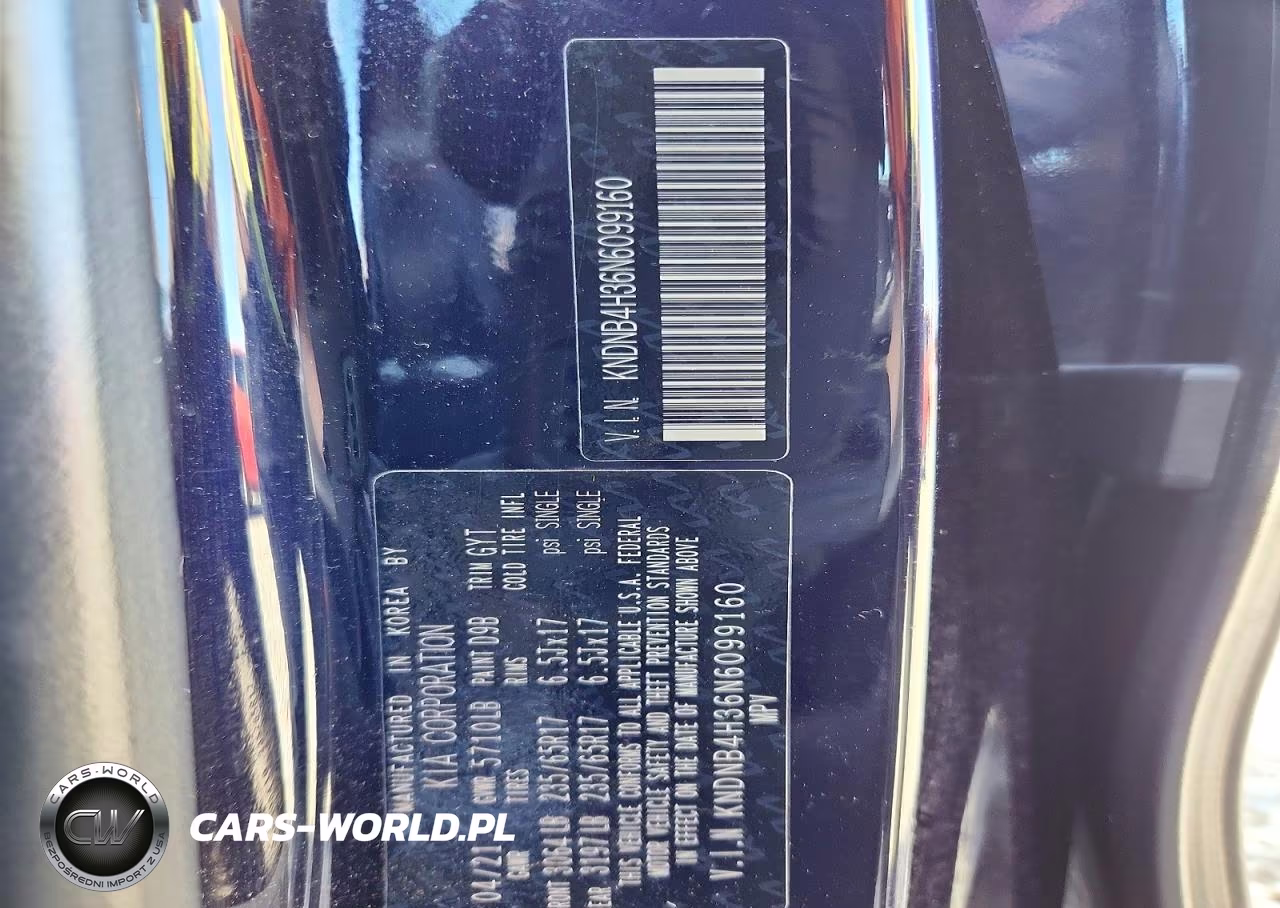 2022 Kia Carnival Lx VIN:KNDNB4H36N6099160 - 14