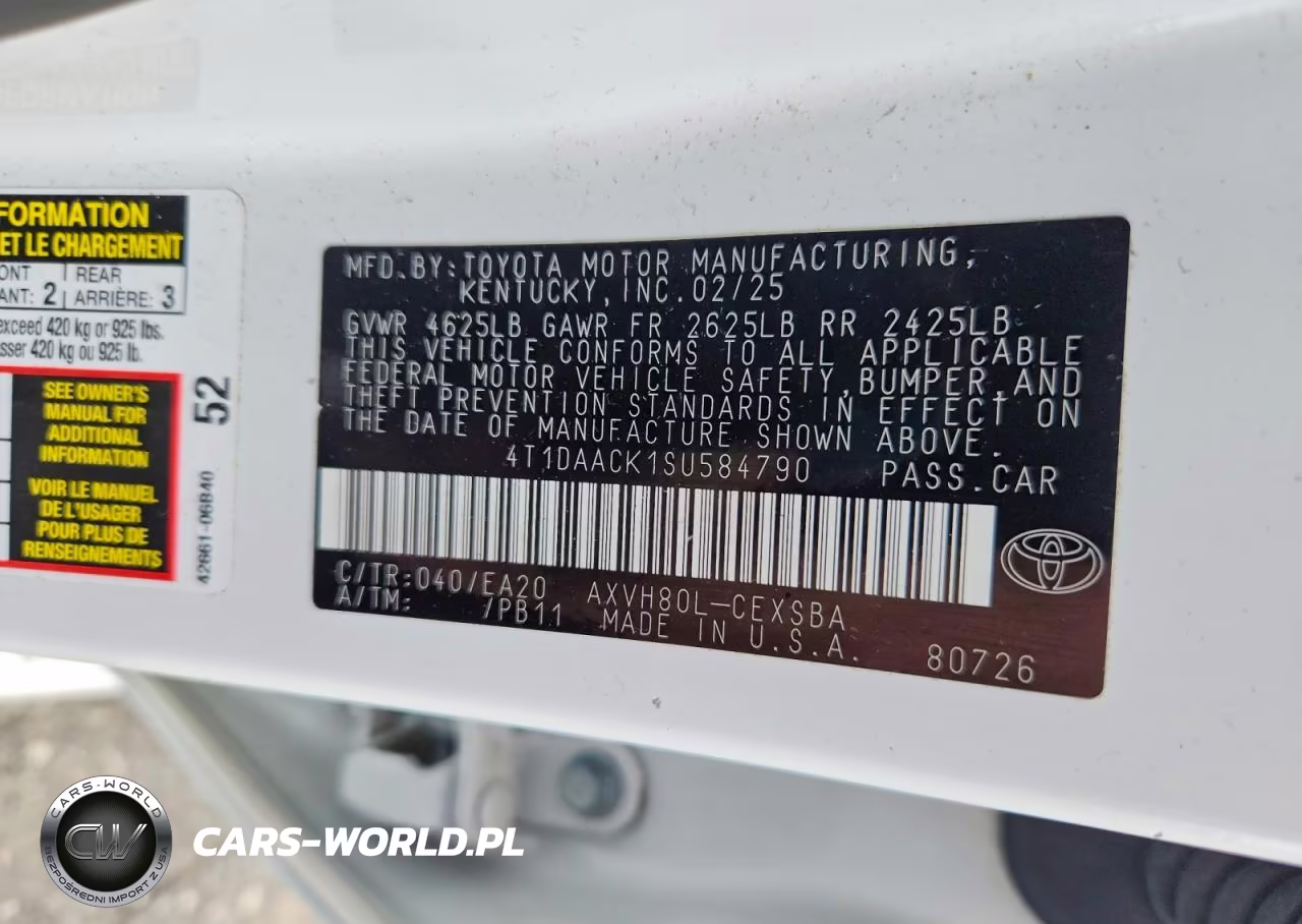 2025 Toyota Camry Se VIN:4T1DAACK1SU584790 - 12