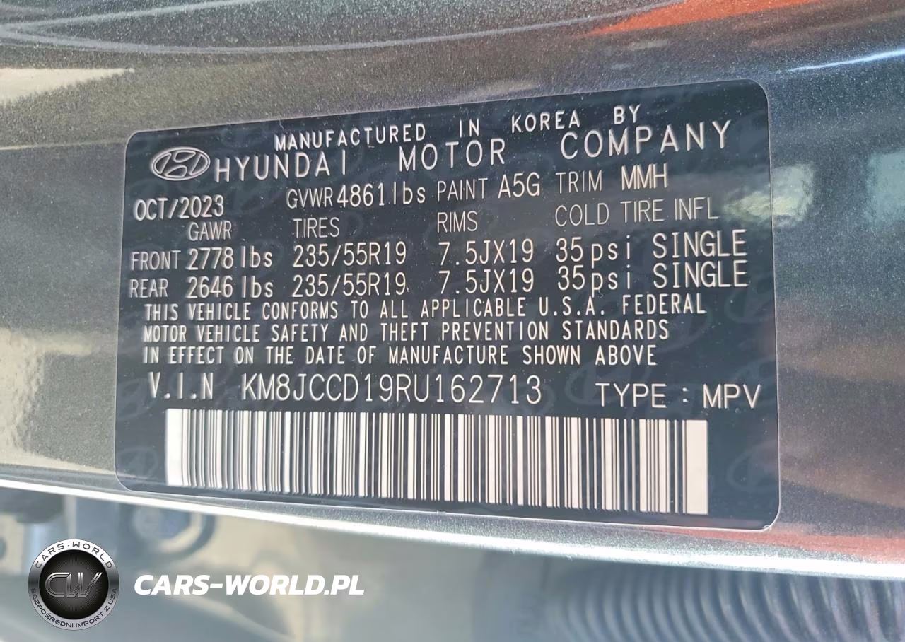 2024 Hyundai Tucson Sel Convenience VIN:KM8JCCD19RU162713 - 13