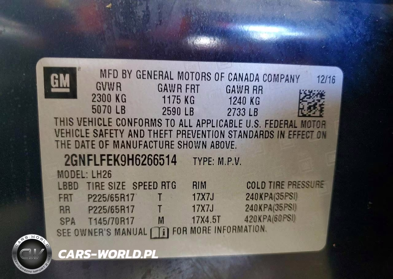 2017 Chevrolet Equinox Lt VIN:2GNFLFEK9H6266514 - 13