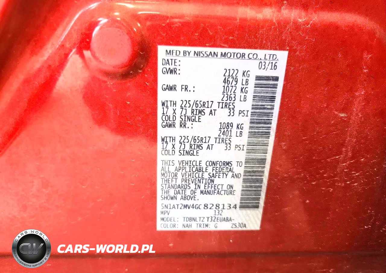 2016 Nissan Rogue Sv VIN:5N1AT2MV4GC828134 - 14