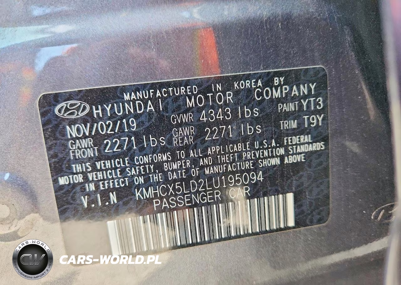 2020 Hyundai Ioniq Limited VIN:KMHCX5LD2LU195094 - 13