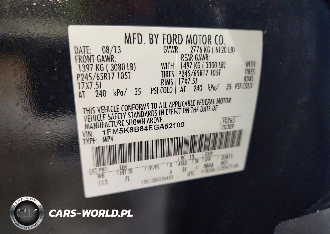 2014 Ford Explorer VIN:1FM5K8B84EGA52100 - 13