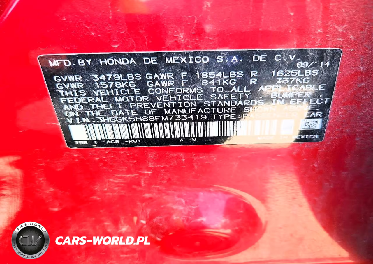 2015 Honda Fit Ex VIN:3HGGK5H88FM733419 - 13