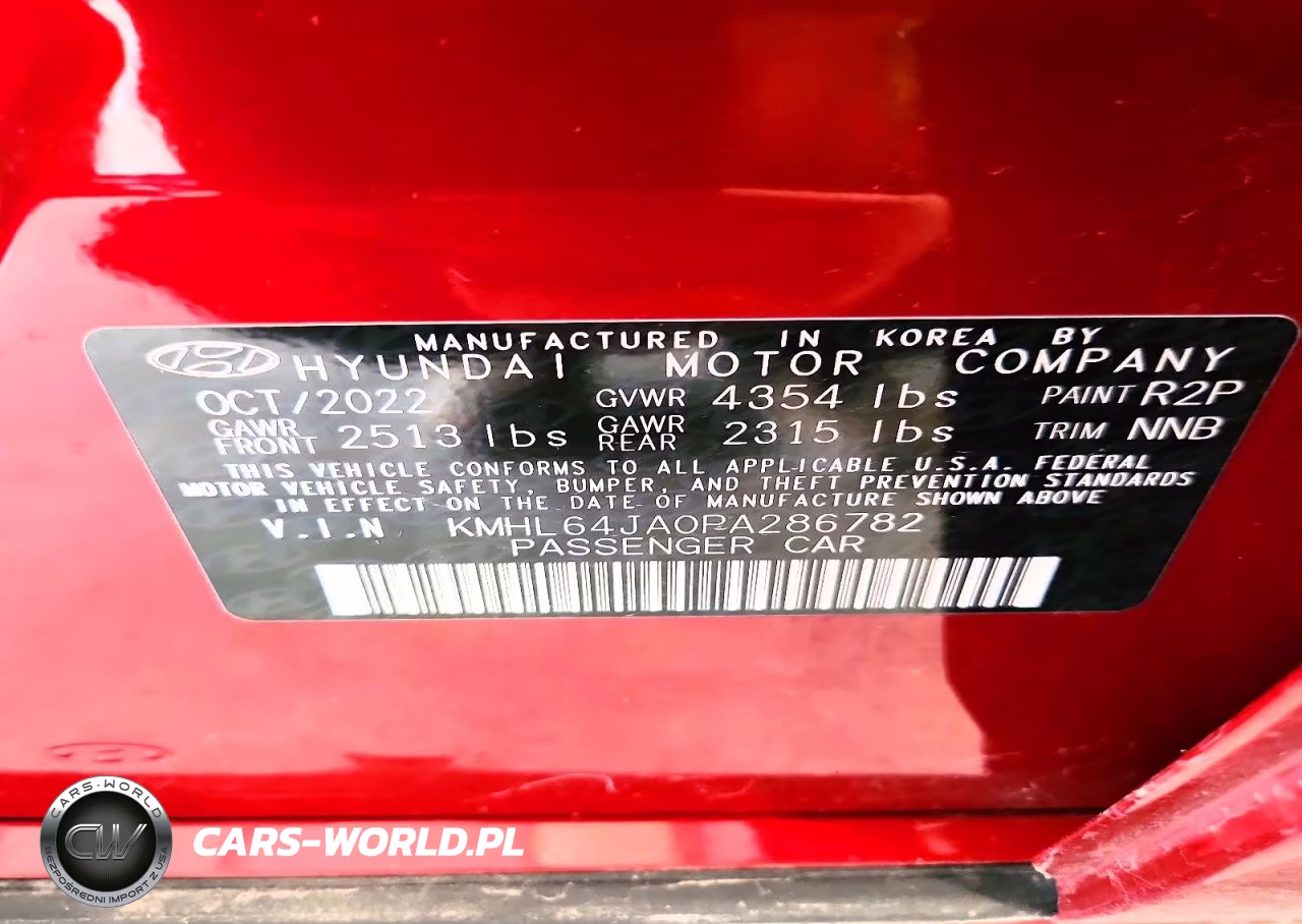 2023 Hyundai Sonata Sel VIN:KMHL64JA0PA286782 - 12