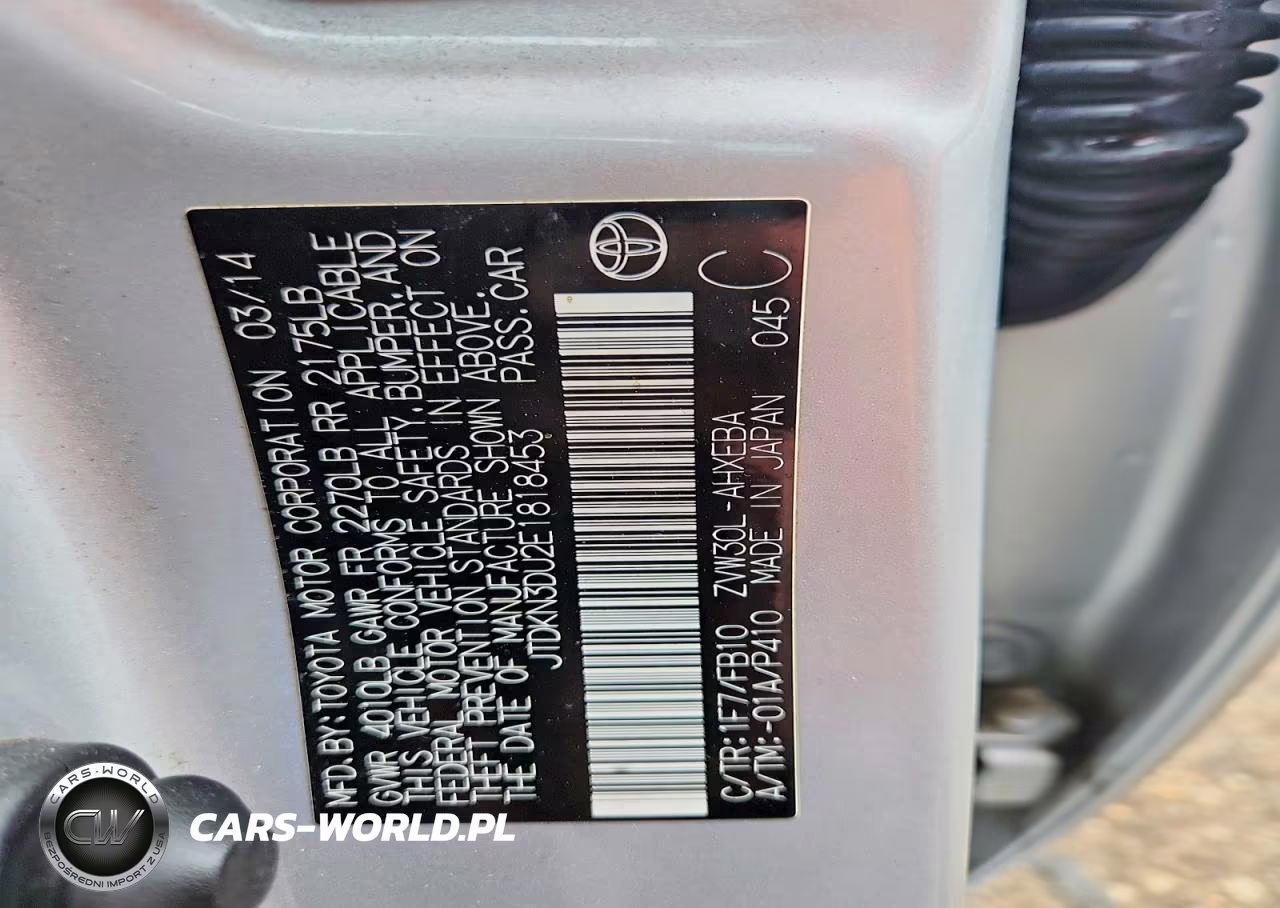 2014 Toyota Prius Two VIN:JTDKN3DU2E1818453 - 12