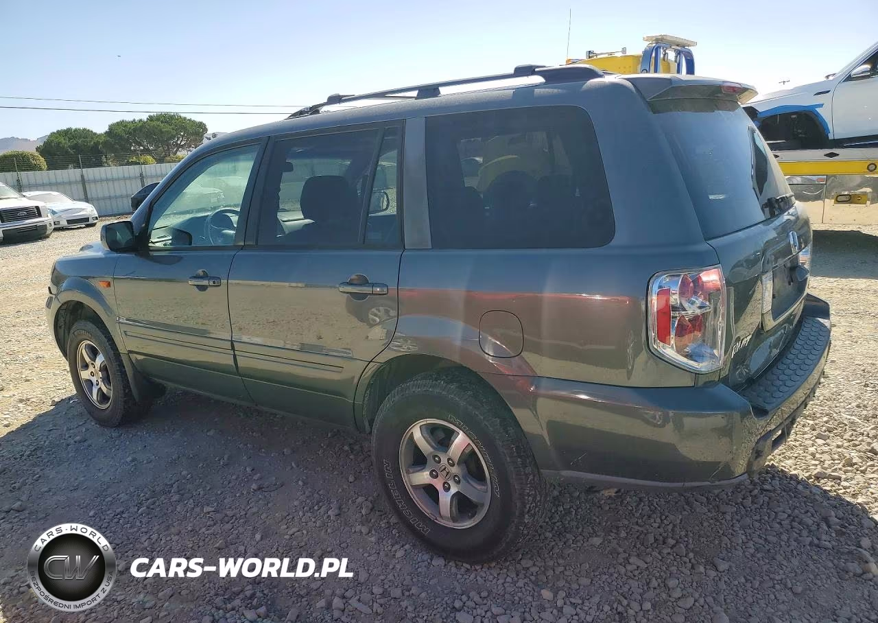 2008 Honda Pilot Exl VIN:5FNYF18748B047036 - 2