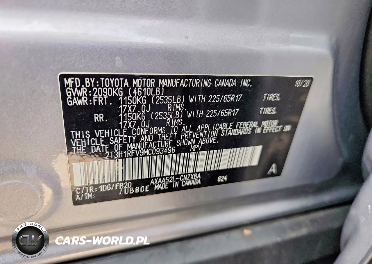 2021 Toyota Rav4 Le VIN:2T3H1RFV9MC093496 - 13