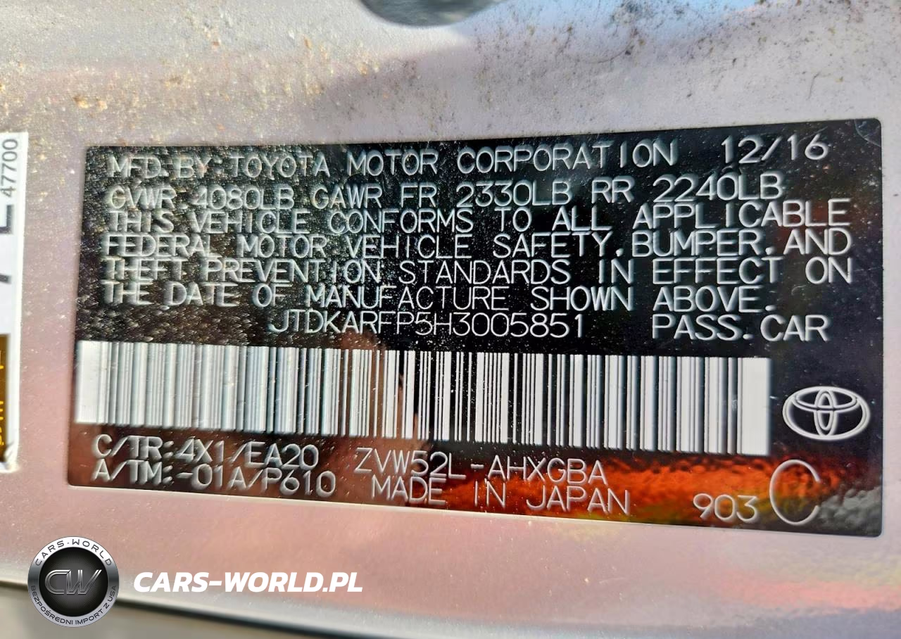 2017 Toyota Prius Prime Advanced VIN:JTDKARFP5H3005851 - 12
