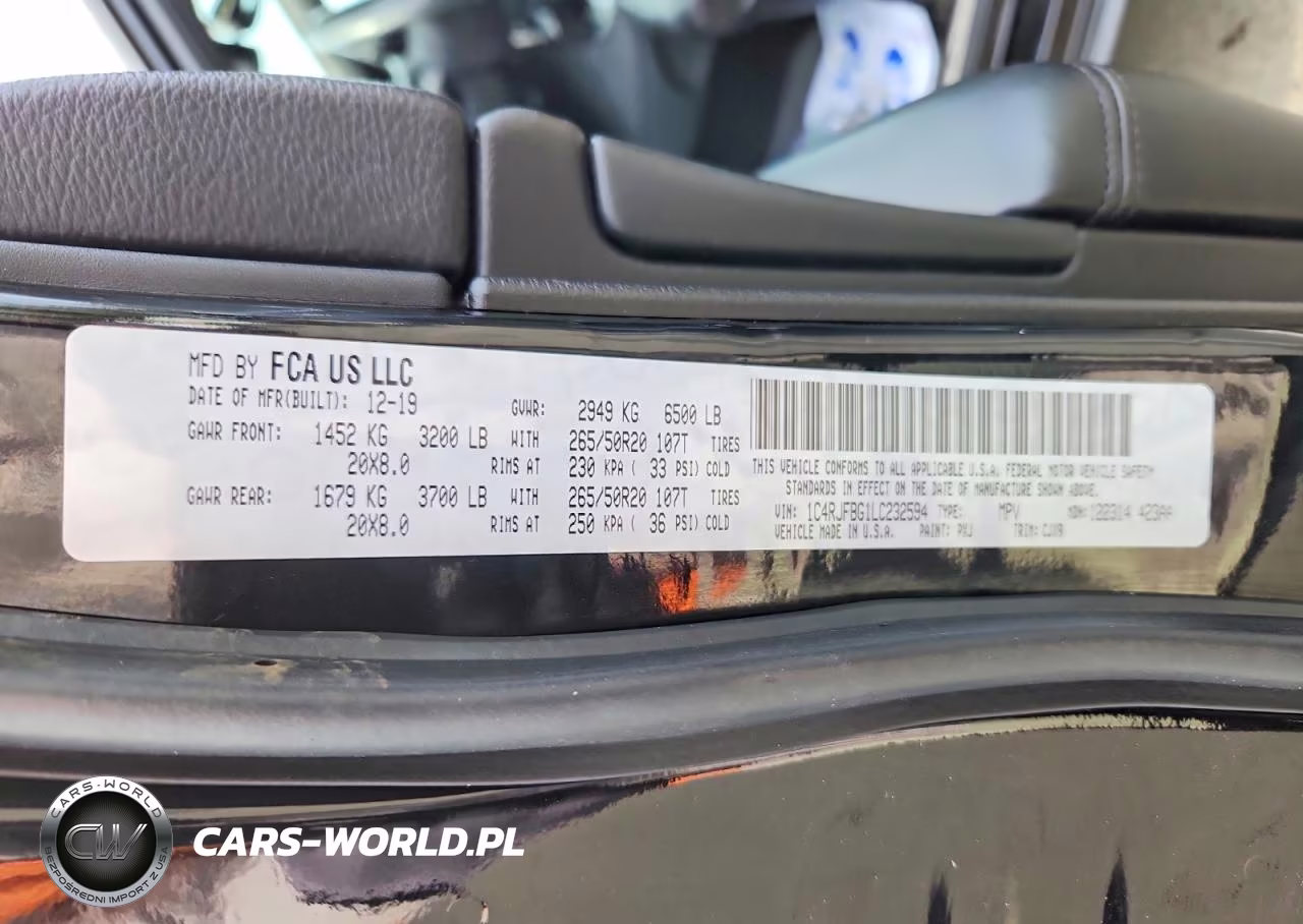 2020 Jeep Grand Cherokee Limited VIN:1C4RJFBG1LC232594 - 13