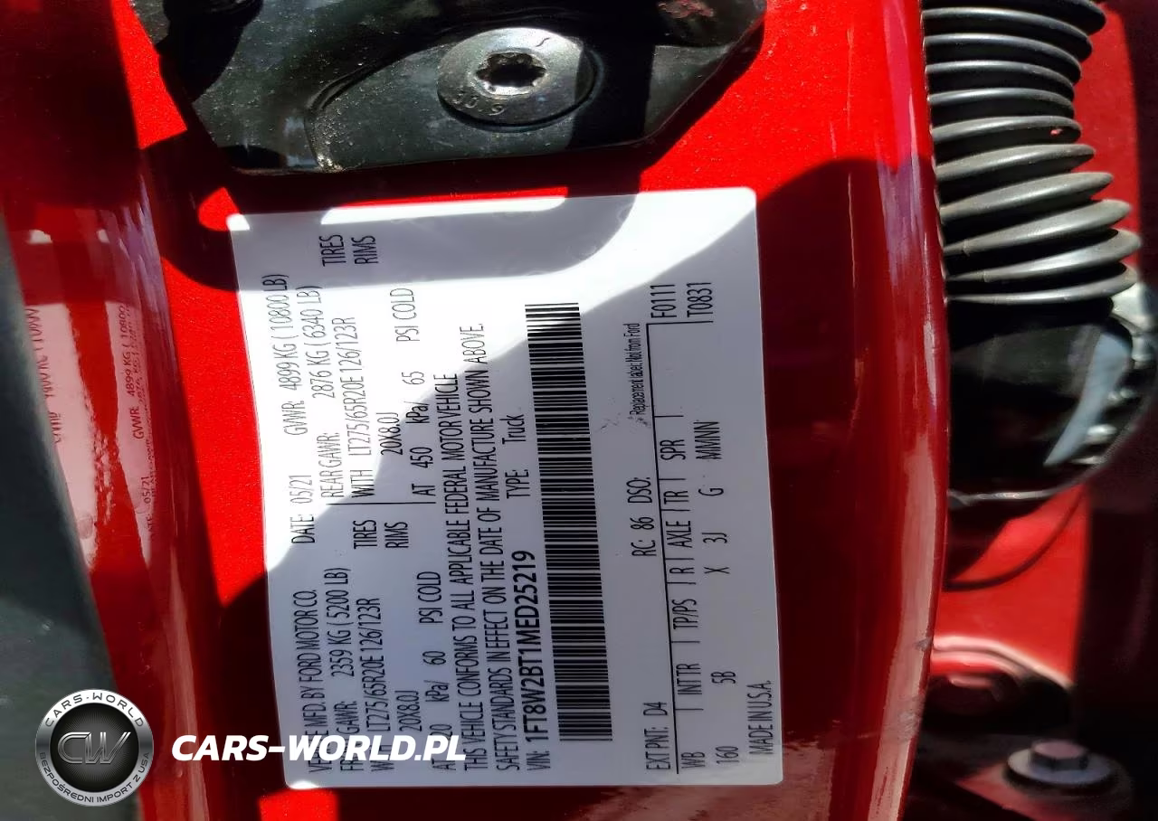 2021 Ford F250 Super Duty VIN:1FT8W2BT1MED25219 - 12