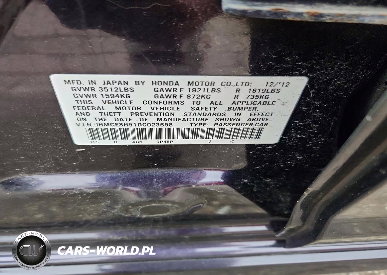 2013 Honda Fit Sport VIN:JHMGE8H51DC023658 - 12