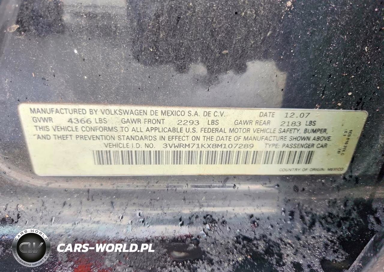 2008 Volkswagen Jetta Se, Sel, Wolfsburg Edition VIN:3VWRM71KX8M107289 - 12