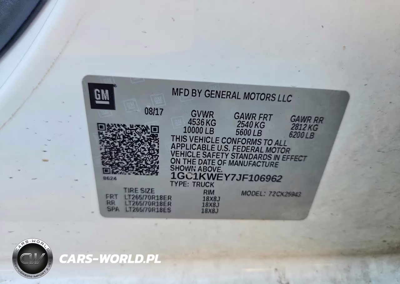 2018 Chevrolet Silverado K2500 Heavy Duty Ltz VIN:1GC1KWEY7JF106962 - 12