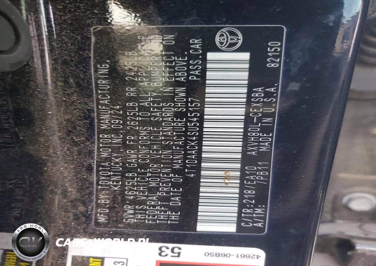 2025 Toyota Camry Se VIN:4T1DAACK4SU545157 - 12