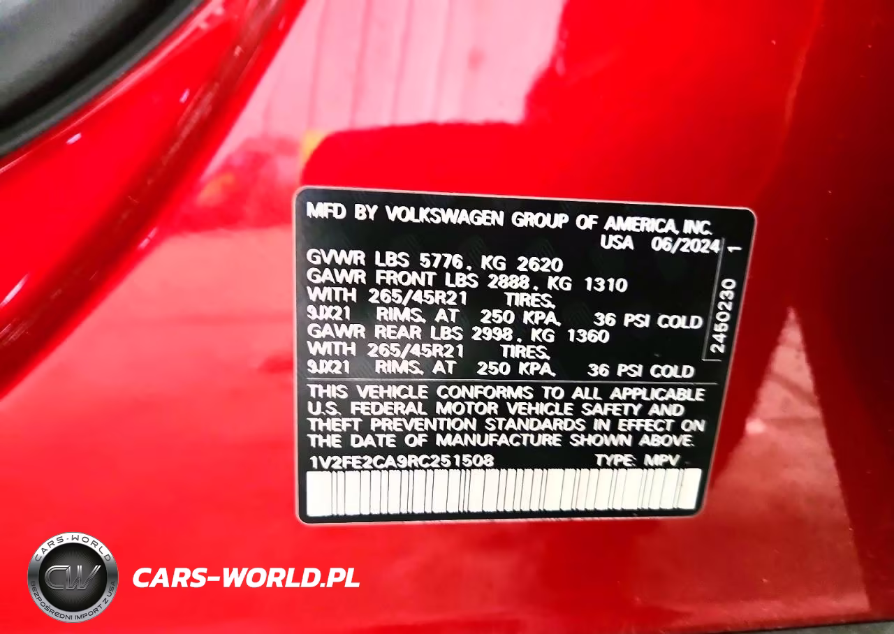 2024 Volkswagen Atlas Cross Sport Sel Premium R-Line VIN:1V2FE2CA9RC251508 - 13