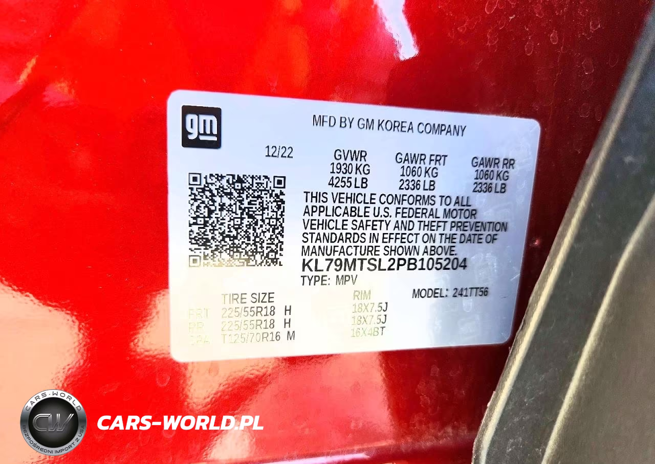 2023 Chevrolet Trailblazer Rs VIN:KL79MTSL2PB105204 - 13