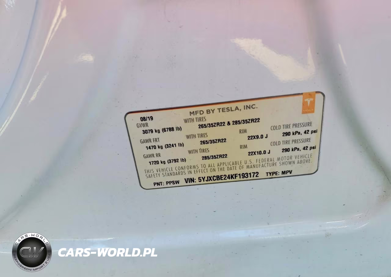 2019 Tesla Model X VIN:5YJXCBE24KF193172 - 14