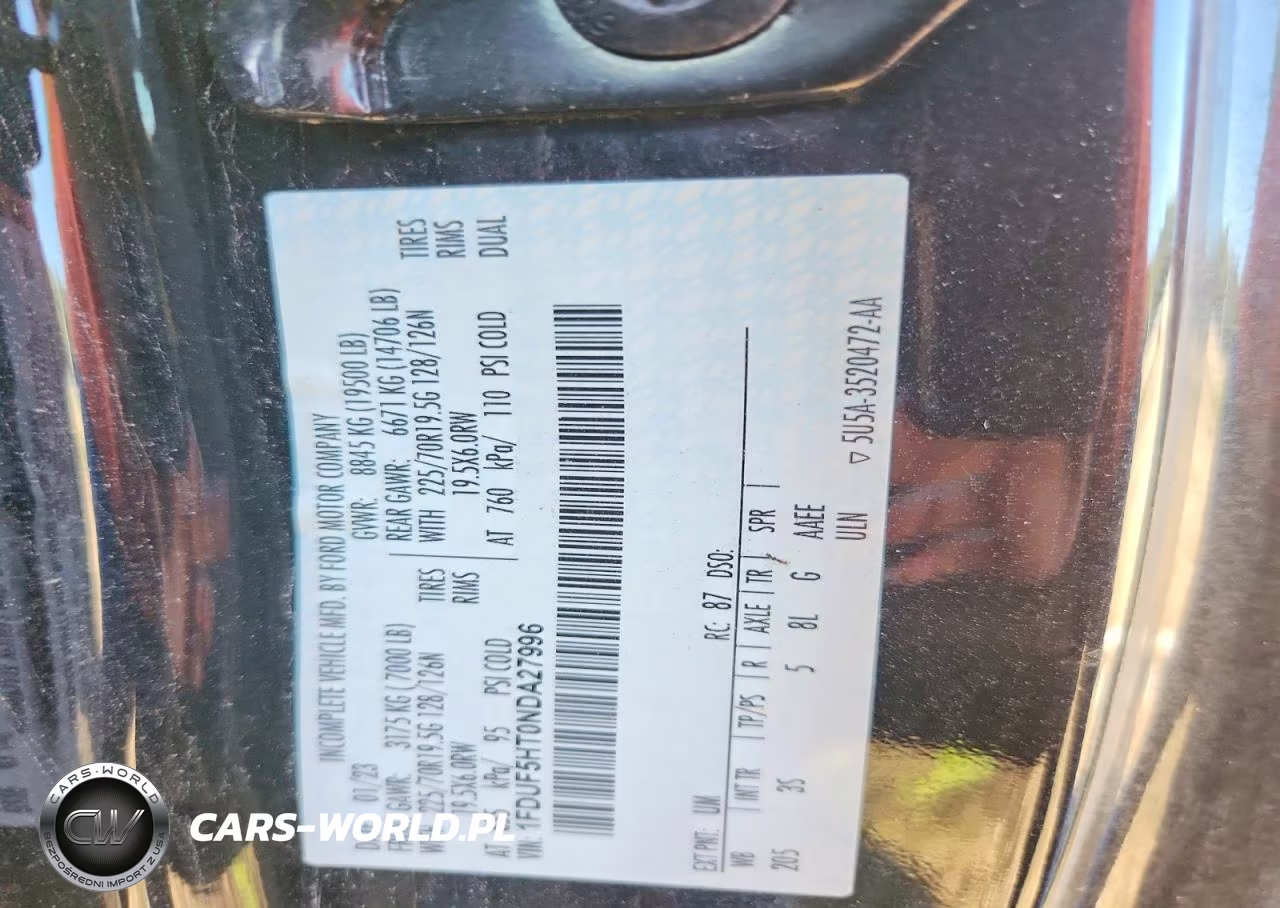 2022 Ford F550 Super Duty Rollback Truck VIN:1FDUF5HT0NDA27996 - 13