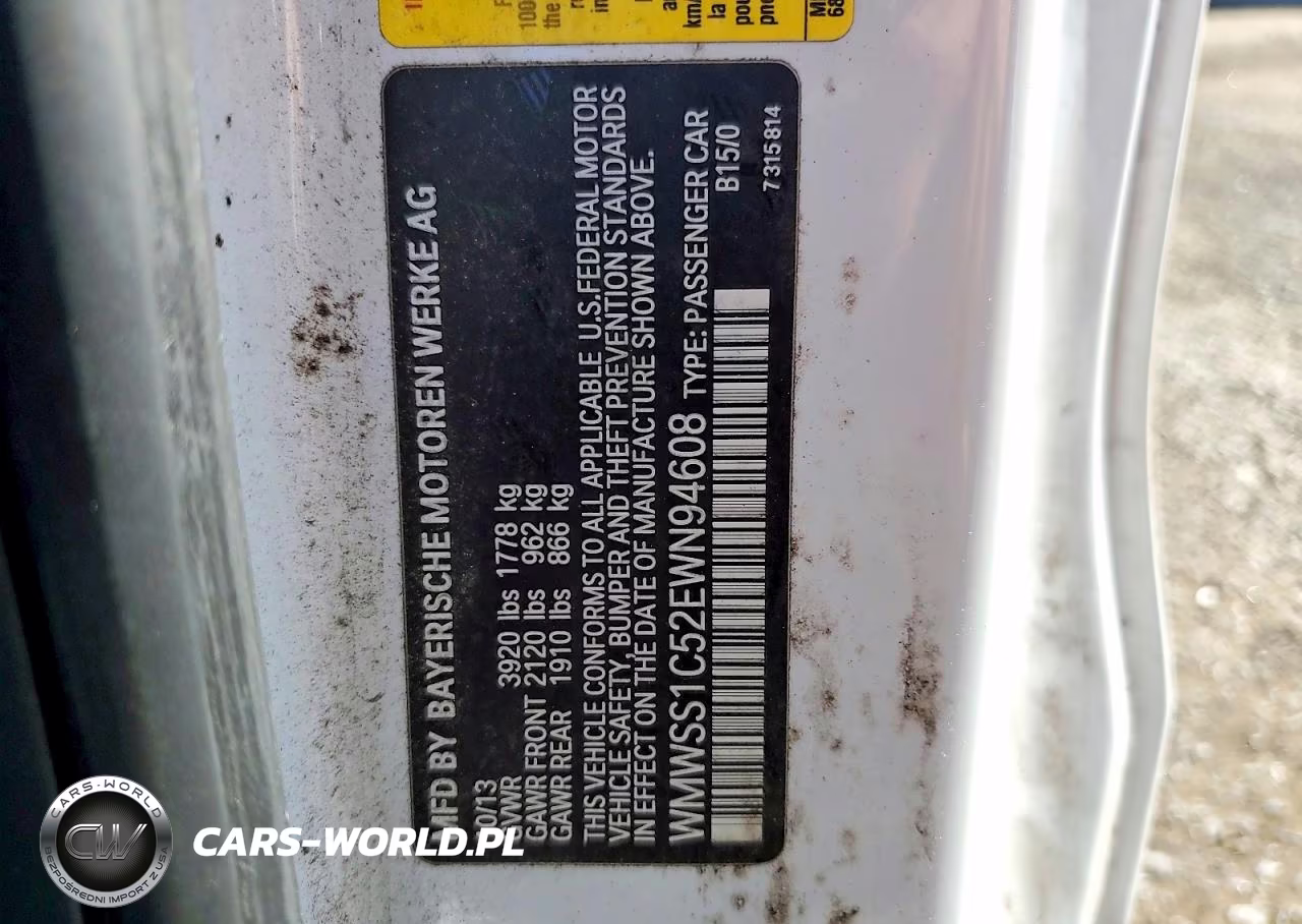 2014 Mini Cooper Paceman VIN:WMWSS1C52EWN94608 - 12