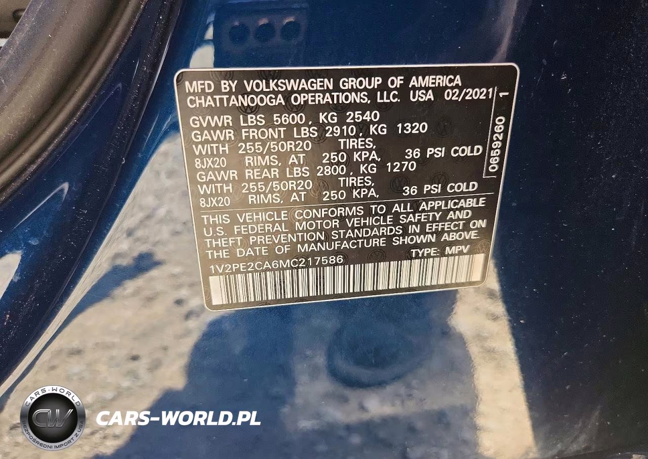 2021 Volkswagen Atlas Cross Sport Se VIN:1V2PE2CA6MC217586 - 12