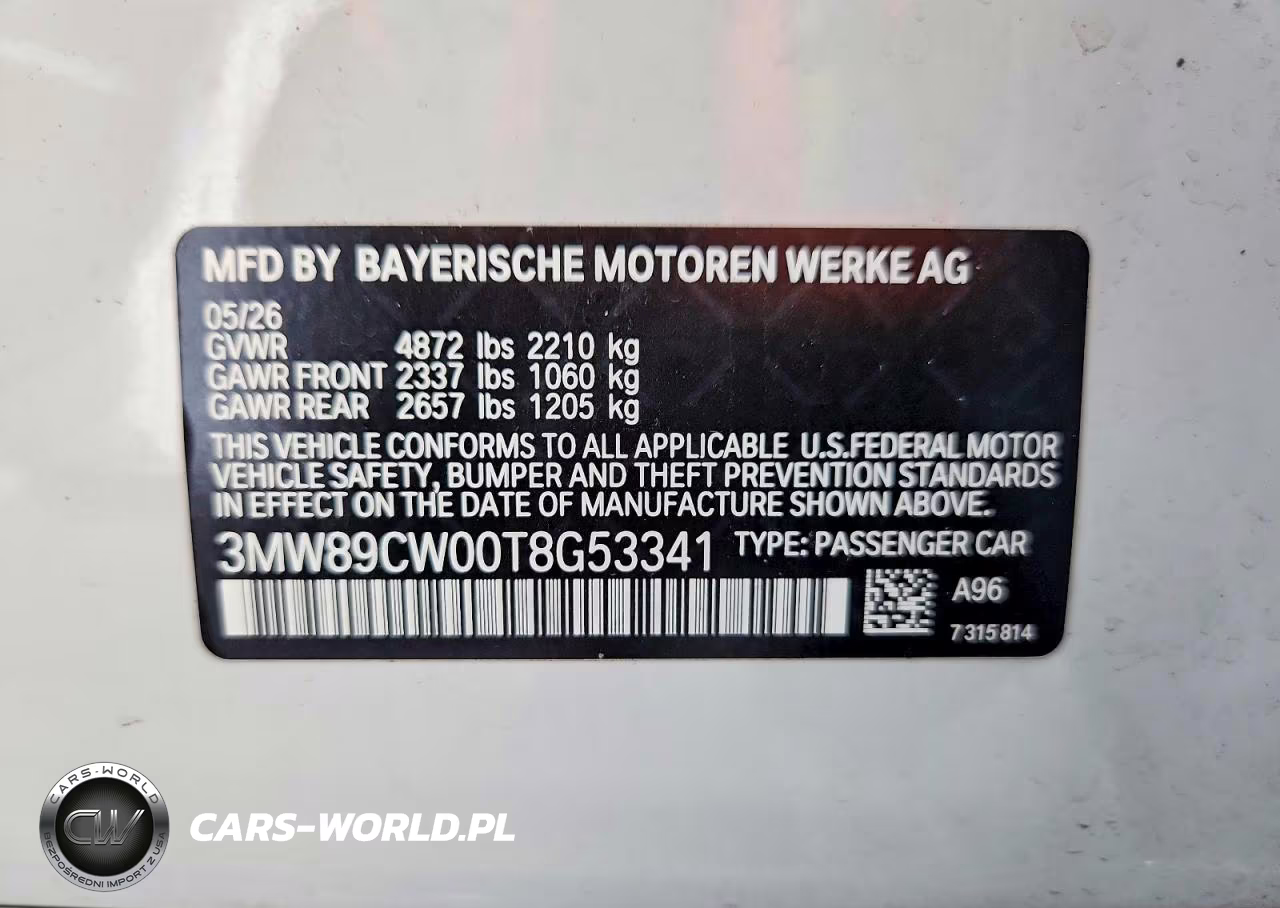 2026 BMW 330Xi VIN:3MW89CW00T8G53341 - 12