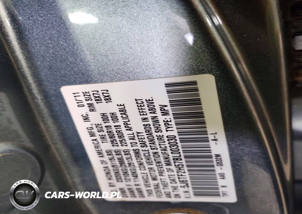 2011 Honda Accord Crosstour Exl VIN:5J6TF2H57BL003030 - 12