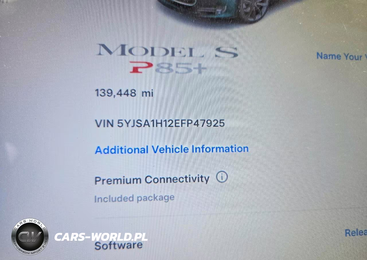 2014 Tesla Model S VIN:5YJSA1H12EFP47925 - 9