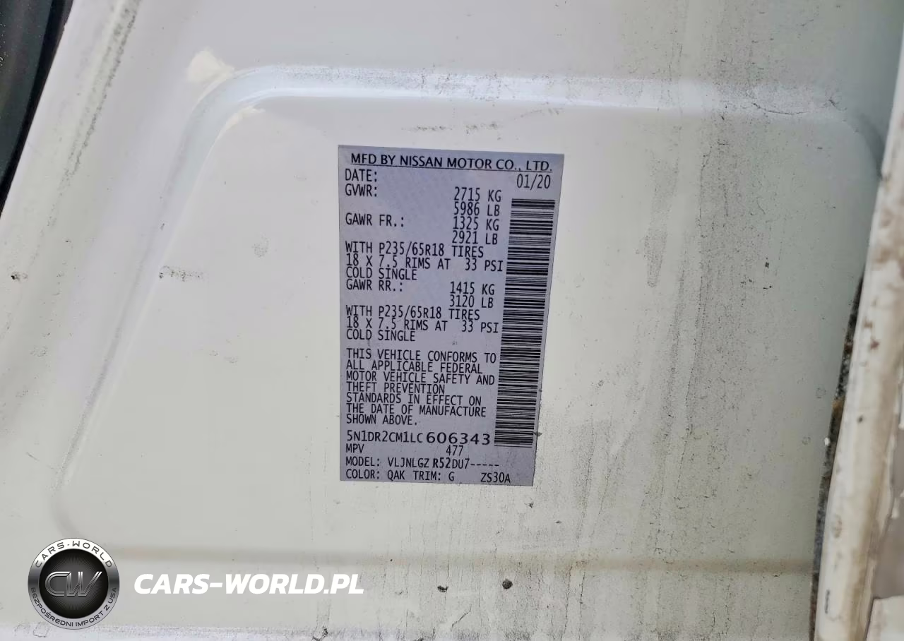 2020 Nissan Pathfinder Sl VIN:5N1DR2CM1LC606343 - 13