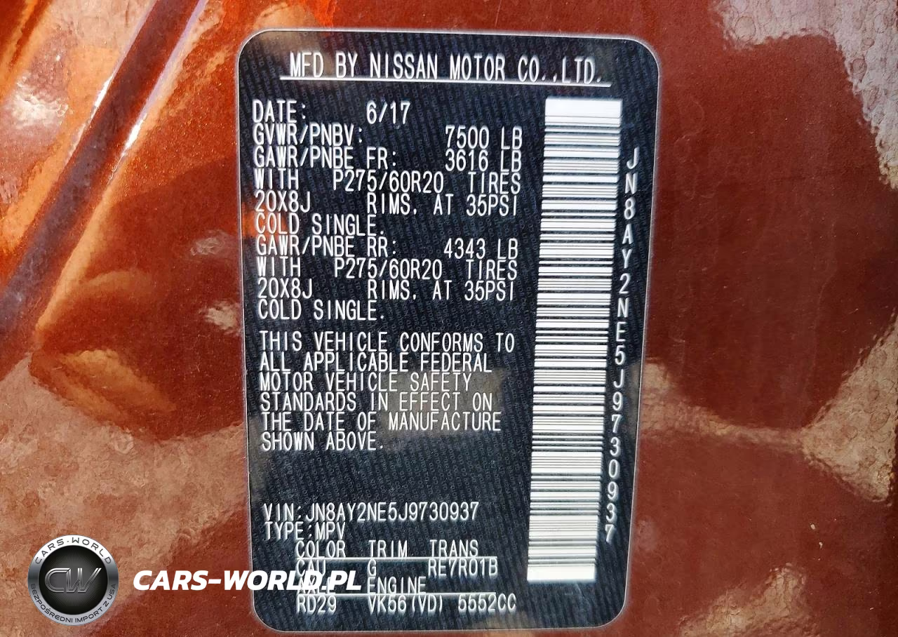 2018 Nissan Armada Platinum VIN:JN8AY2NE5J9730937 - 13