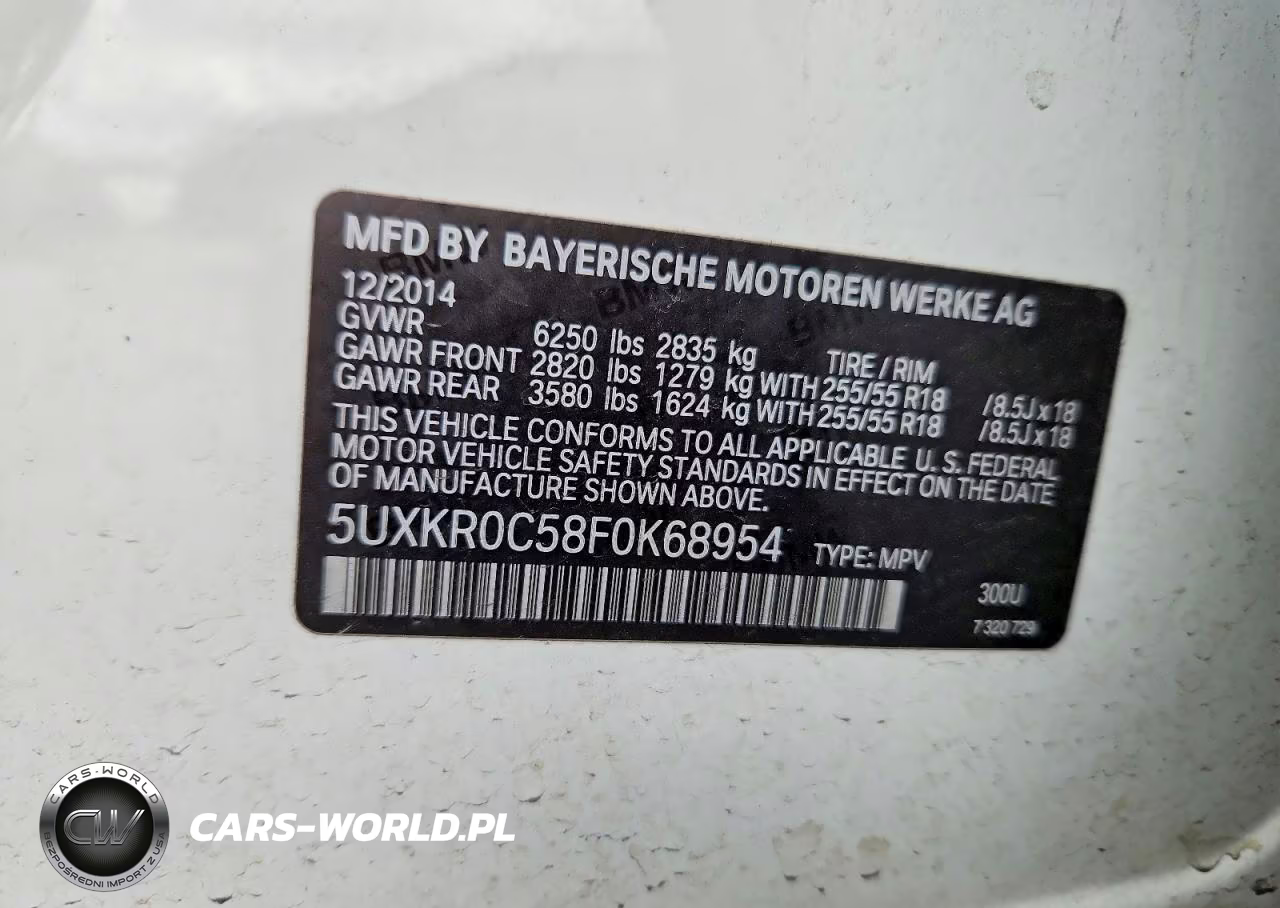 2015 BMW X5 xDrive35I VIN:5UXKR0C58F0K68954 - 13