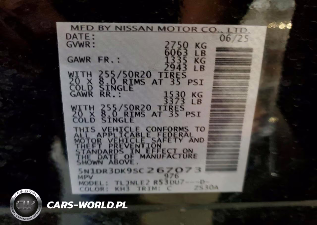 2025 Nissan Pathfinder Platinum VIN:5N1DR3DK9SC267073 - 13