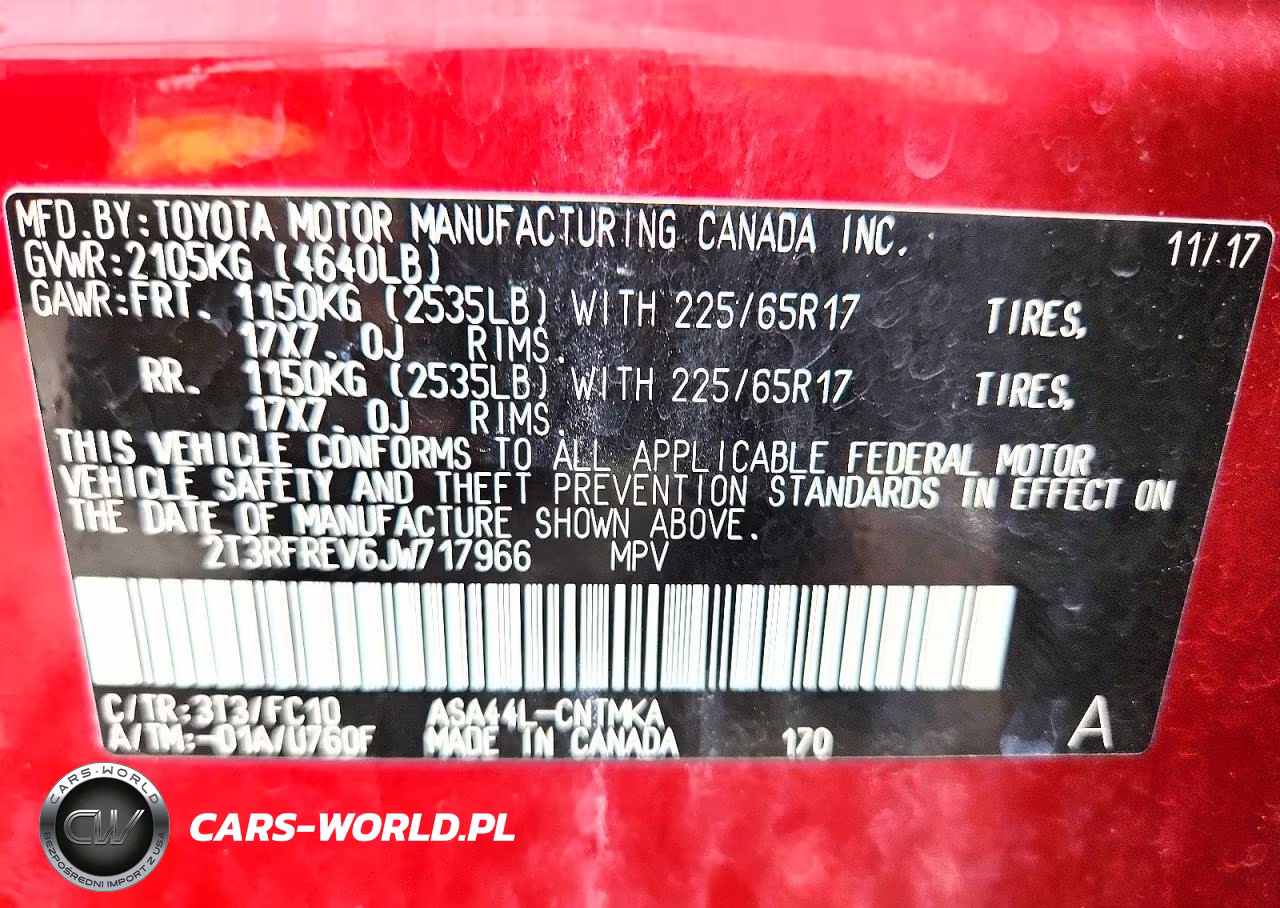 2018 Toyota Rav4 Xle VIN:2T3RFREV6JW717966 - 13