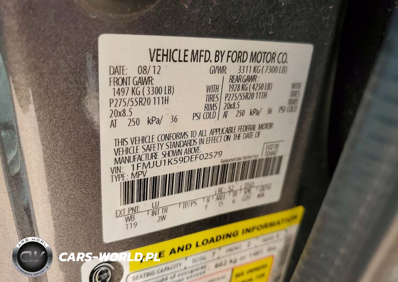 2013 Ford Expedition Limited VIN:1FMJU1K59DEF02579 - 13
