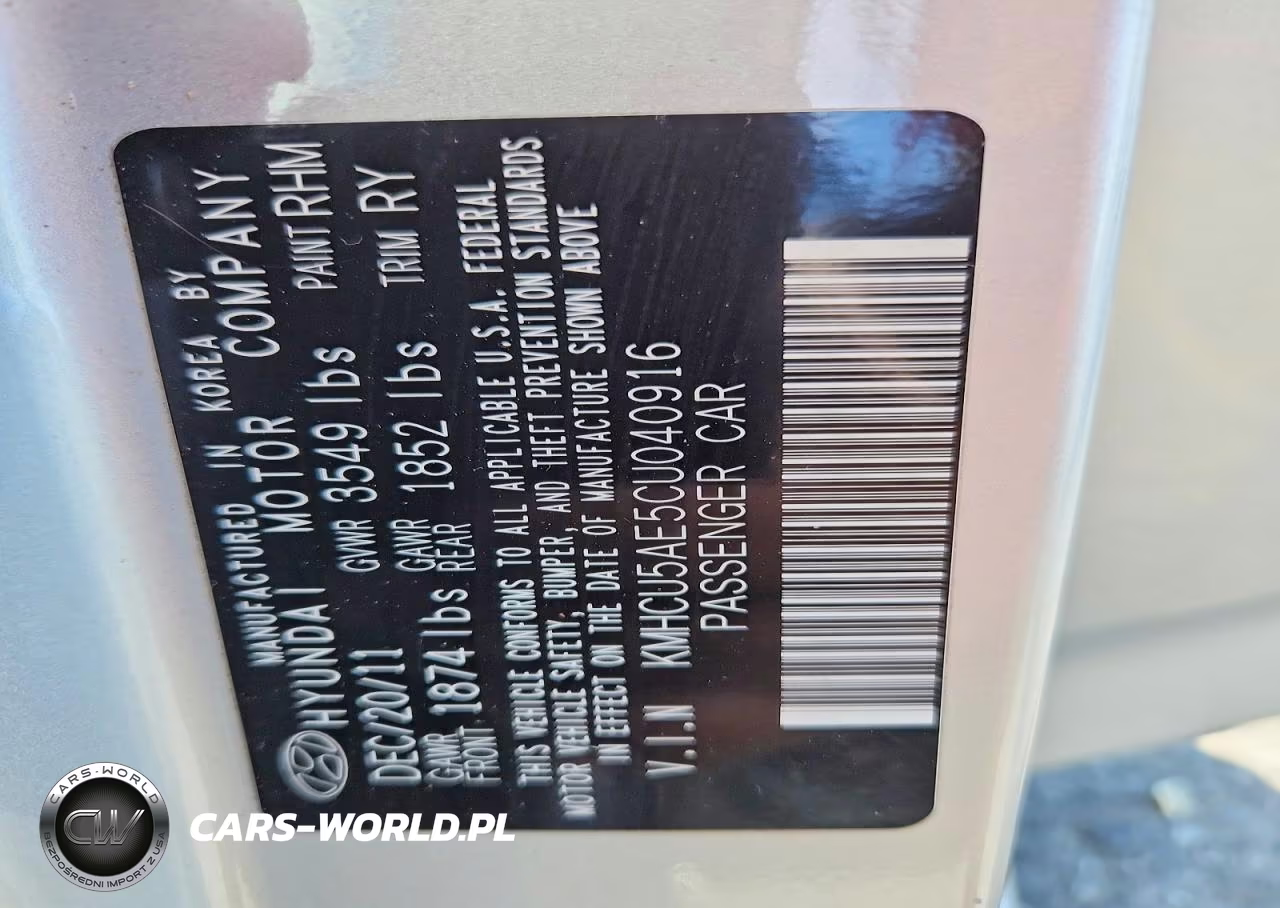 2012 Hyundai Accent Se VIN:KMHCU5AE5CU040916 - 12