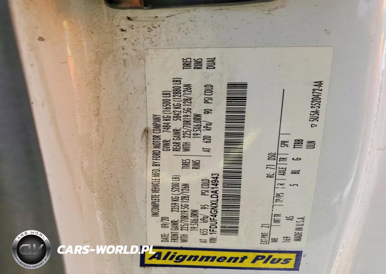 2020 Ford F450 Super Duty VIN:1FDUF4GNXLDA14943 - 12