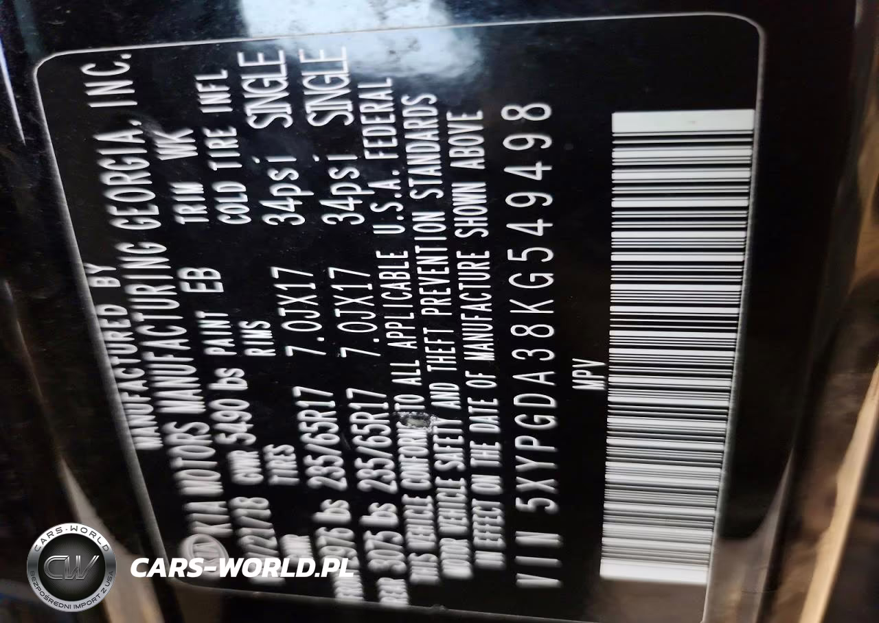2019 Kia Sorento Lx VIN:5XYPGDA38KG549498 - 13
