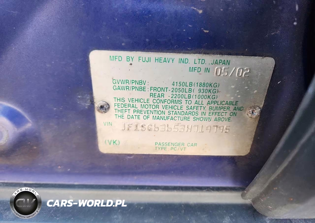 2003 Subaru Forester 2.5X VIN:JF1SG63653H719795 - 13