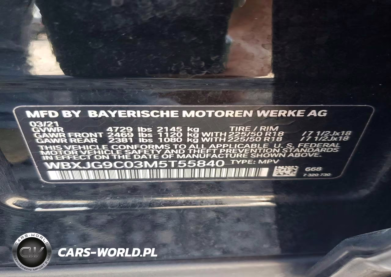 2021 BMW X1 xDrive28I VIN:WBXJG9C03M5T55840 - 12
