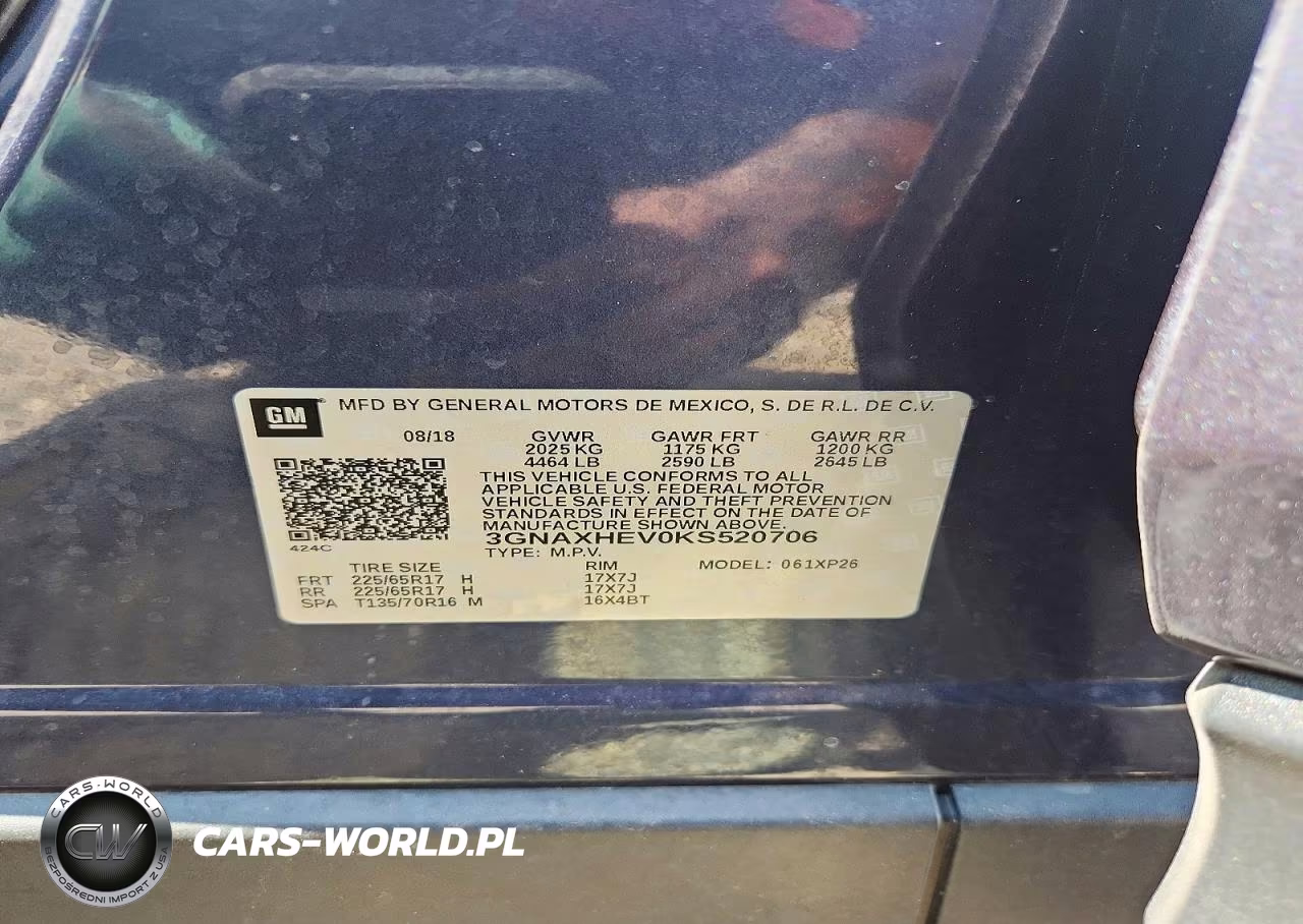 2019 Chevrolet Equinox Ls VIN:3GNAXHEV0KS520706 - 14