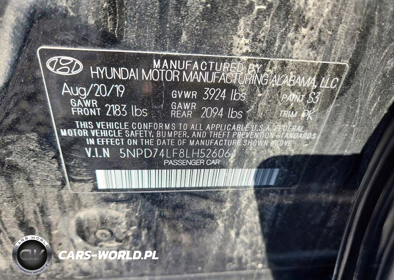 2020 Hyundai Elantra Se VIN:5NPD74LF8LH526064 - 12
