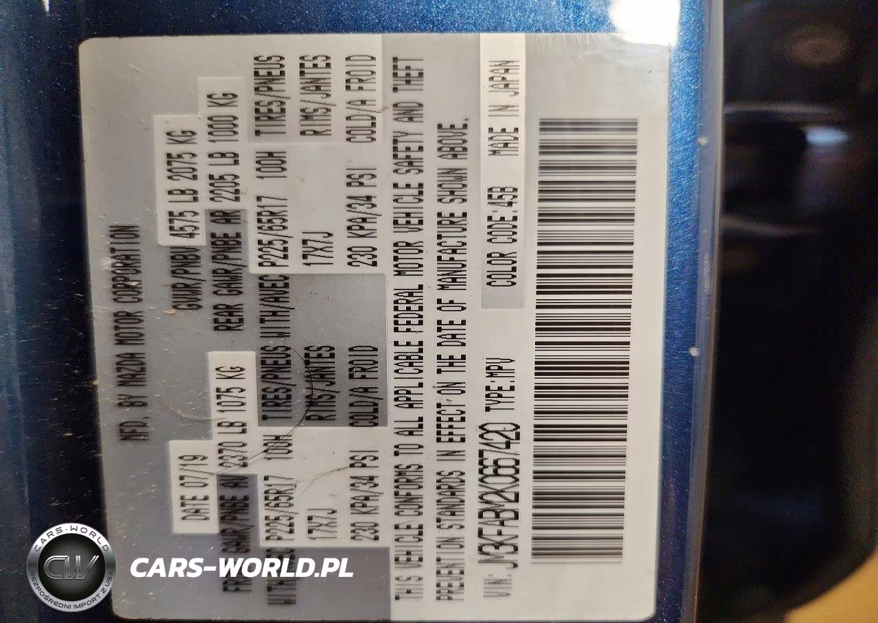 2019 Mazda Cx-5 Sport VIN:JM3KFABM2K0667420 - 13