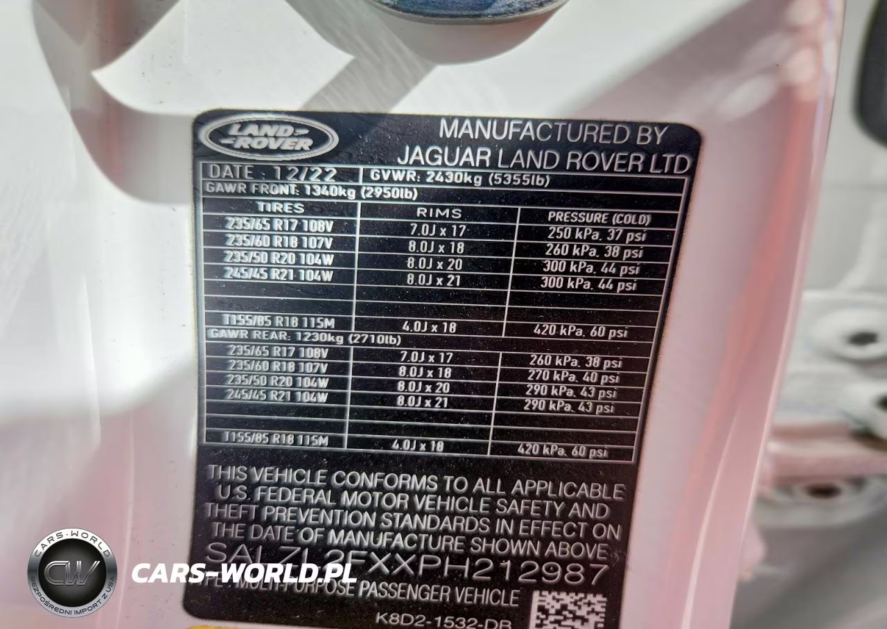 2023 Land Rover Range Rover Evoque R-Dynamic Se VIN:SALZL2FXXPH212987 - 13