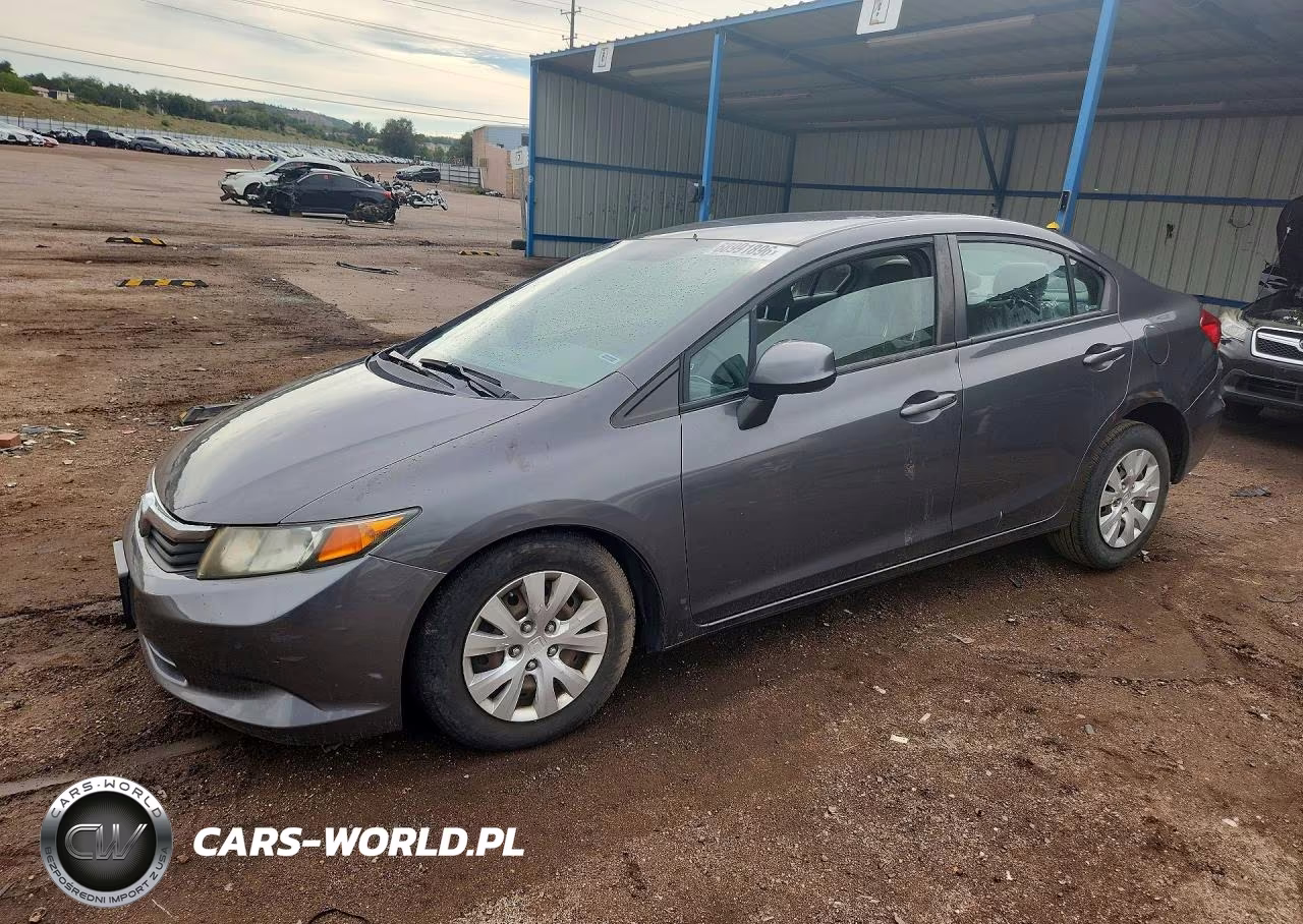 2012 Honda Civic Lx VIN:2HGFB2F58CH583244 - 1