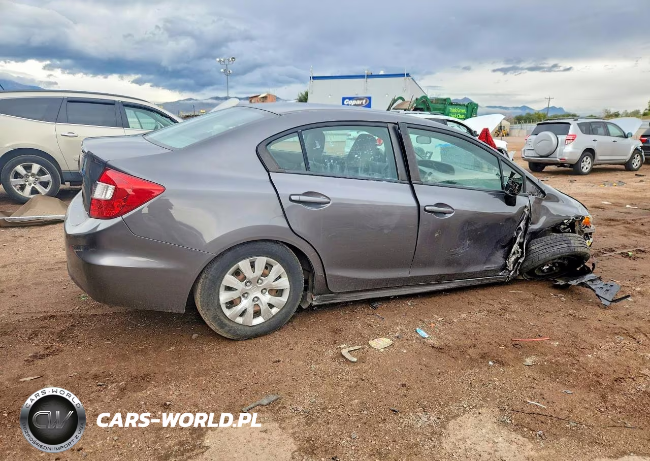 2012 Honda Civic Lx VIN:2HGFB2F58CH583244 - 3