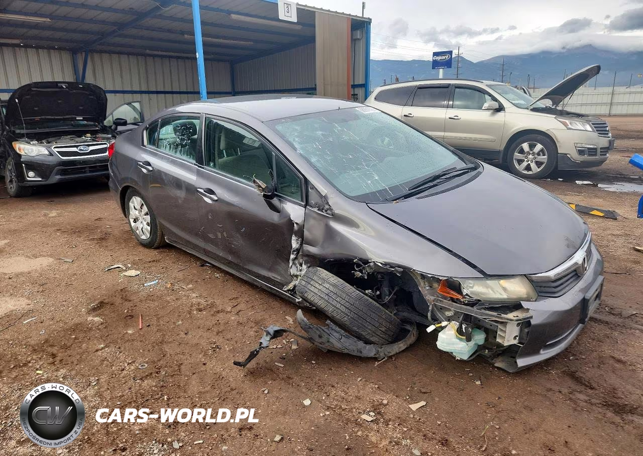 2012 Honda Civic Lx VIN:2HGFB2F58CH583244 - 4