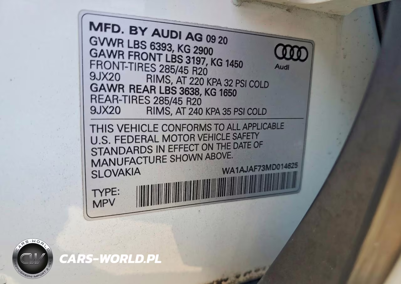2021 Audi Q7 Premium VIN:WA1AJAF73MD014625 - 14