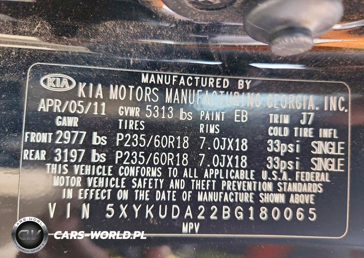 2011 Kia Sorento Ex VIN:5XYKUDA22BG180065 - 13