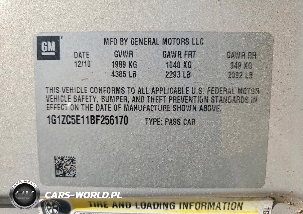 2011 Chevrolet Malibu 1Lt VIN:1G1ZC5E11BF256170 - 13
