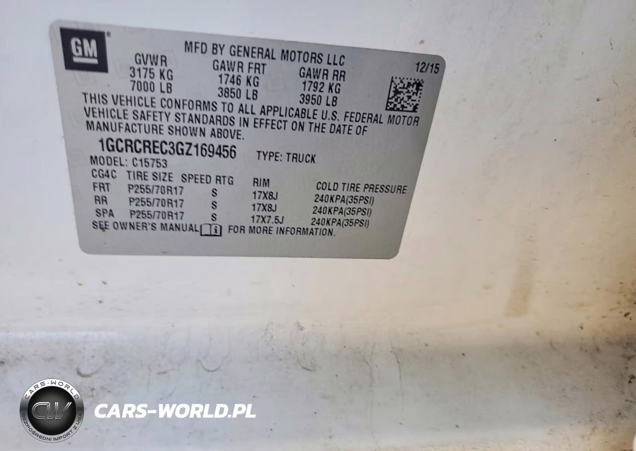 2016 Chevrolet Silverado C1500 Lt VIN:1GCRCREC3GZ169456 - 12